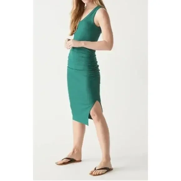 green emerald velvet dress Michael Stars Women's Maude Dress, Size XL, Green